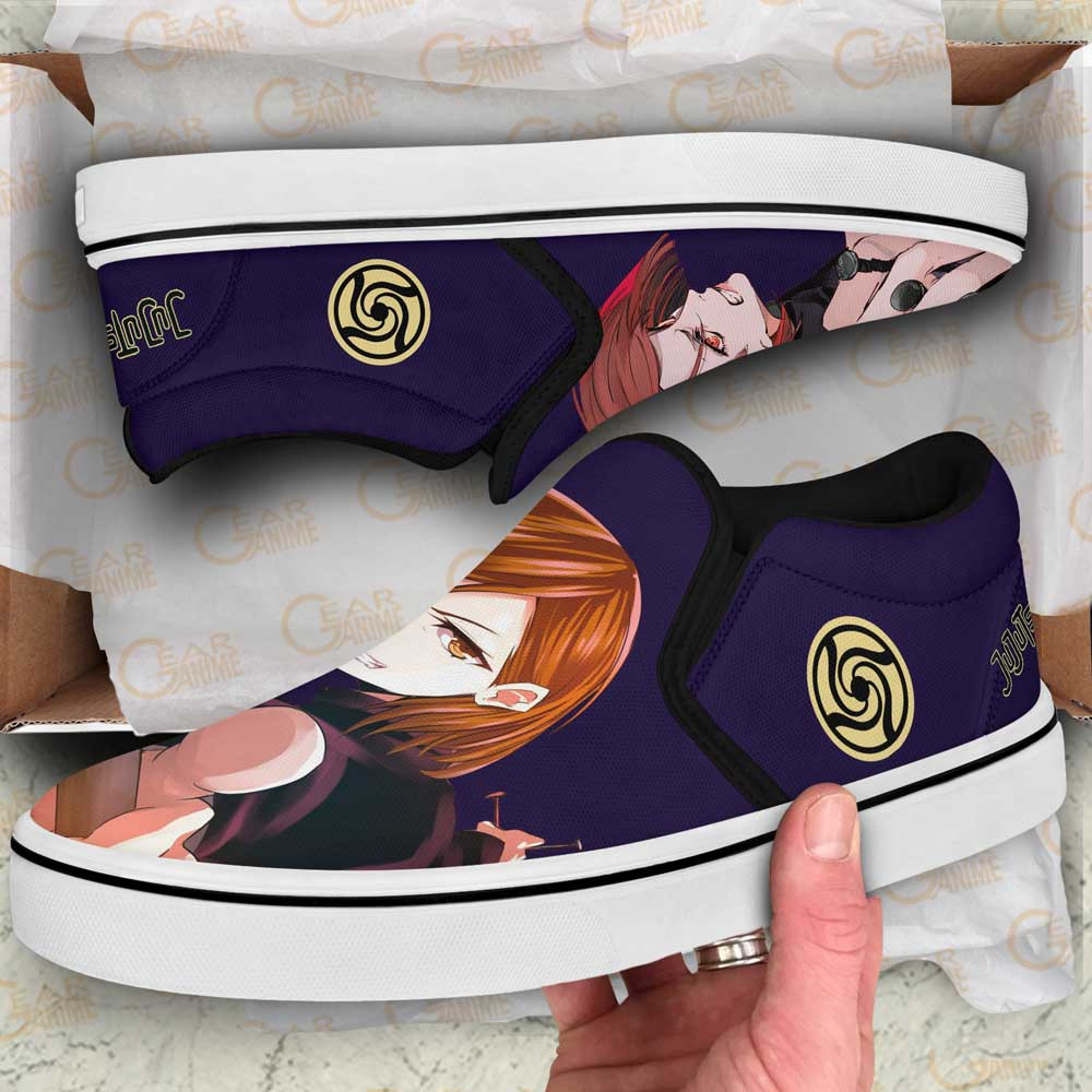 Nobara Kugisaki Slip-On Shoes Canvas Custom Anime Jujutsu Kaisen Shoes