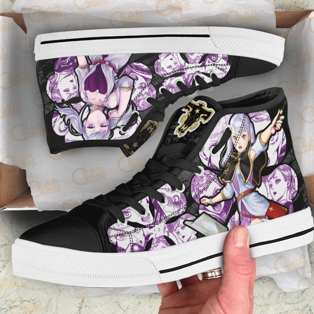Noelle Silva High Top Shoes Custom Manga Anime Black Clover Sneakers