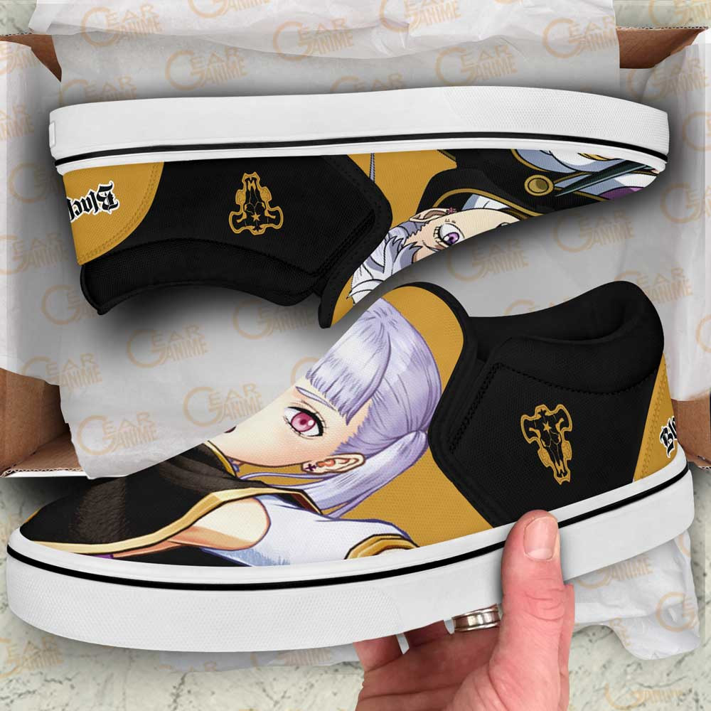 Noelle Silva Slip-On Shoes Canvas Custom Anime Black Clover Shoes