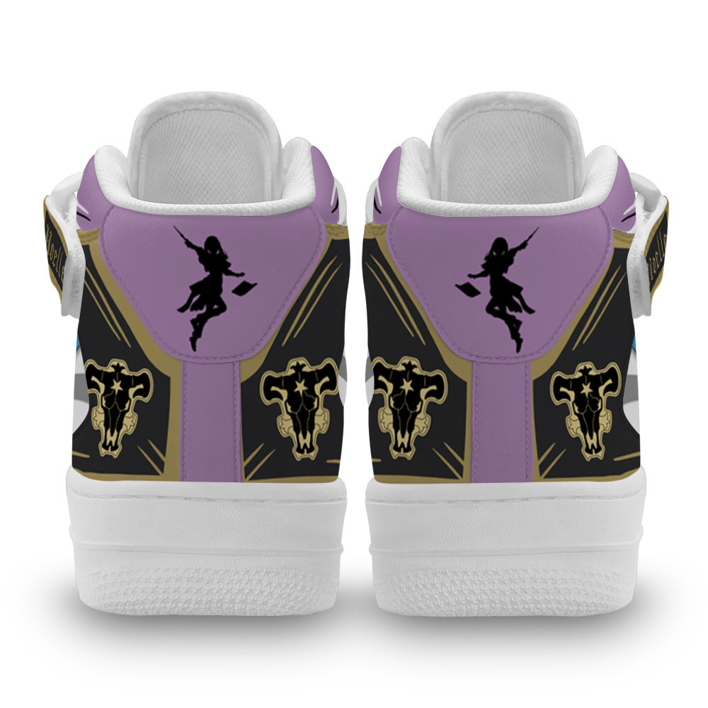 Noelle Silva Sneakers Air Mid Custom Black Clover Anime Shoes