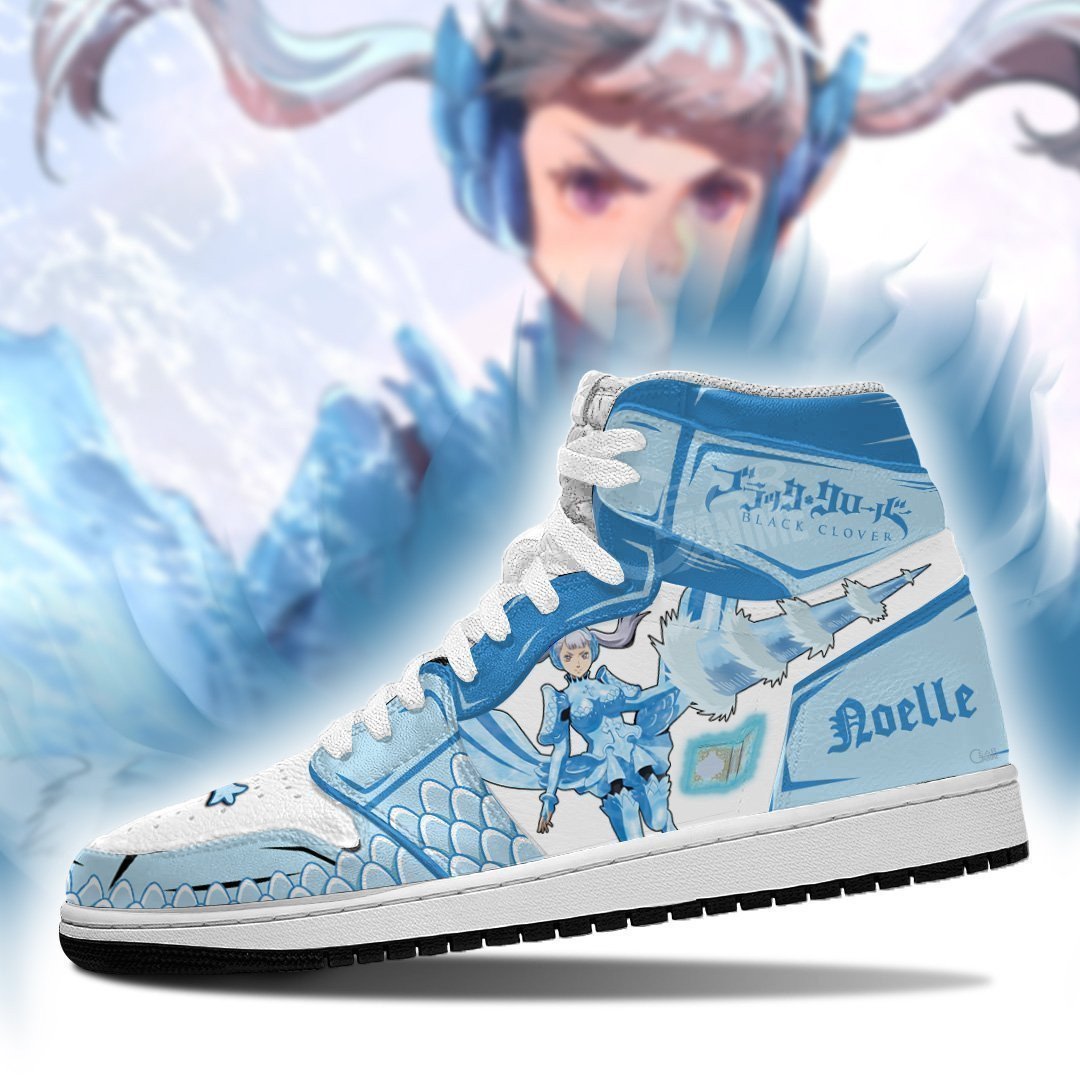 Noelle Silva Valkyrie Dress JD1s Sneakers Black Clover Anime Shoes, Air Jordan Hightop