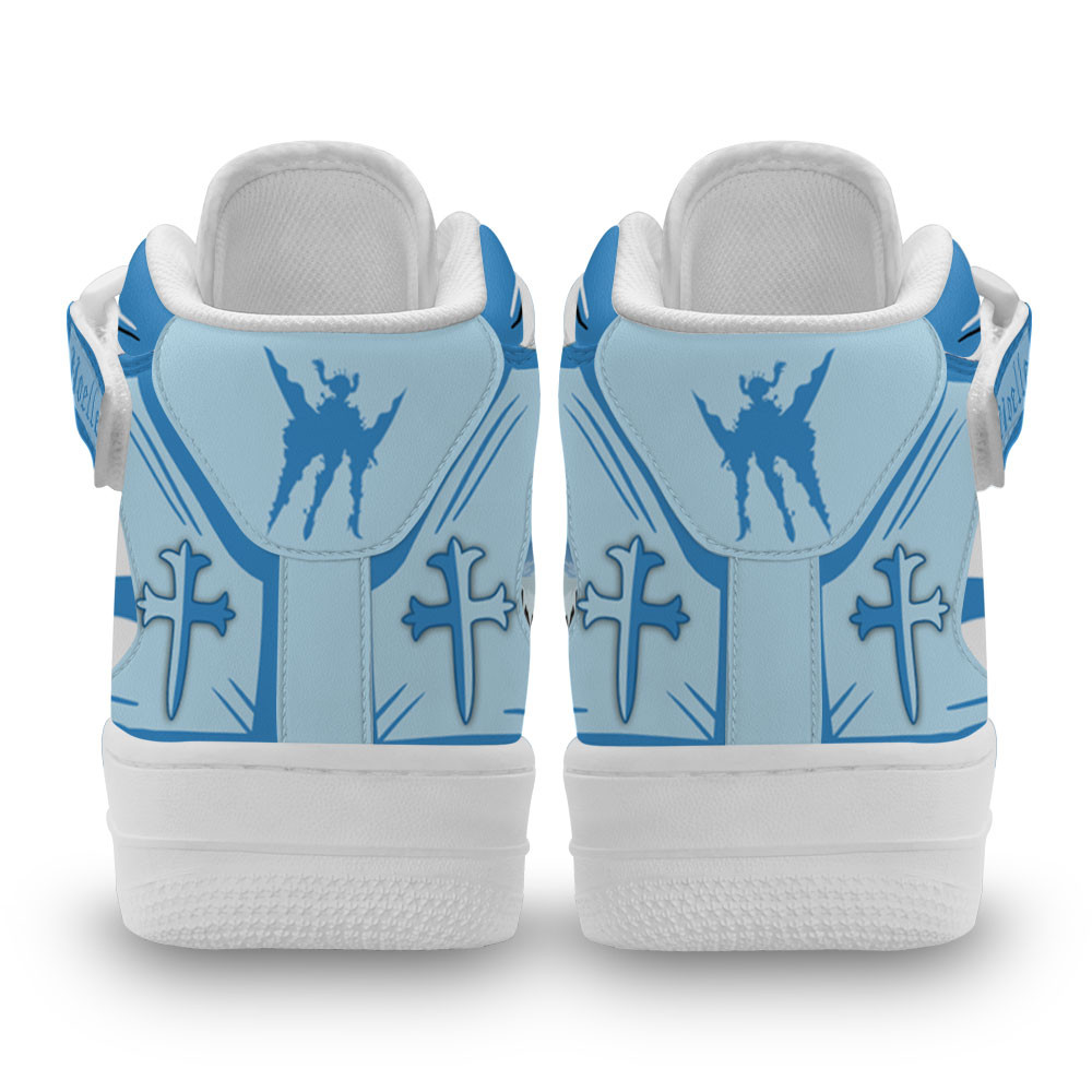 Noelle Silva Valkyrie Dress Sneakers Air Mid Custom Black Clover Anime Shoes
