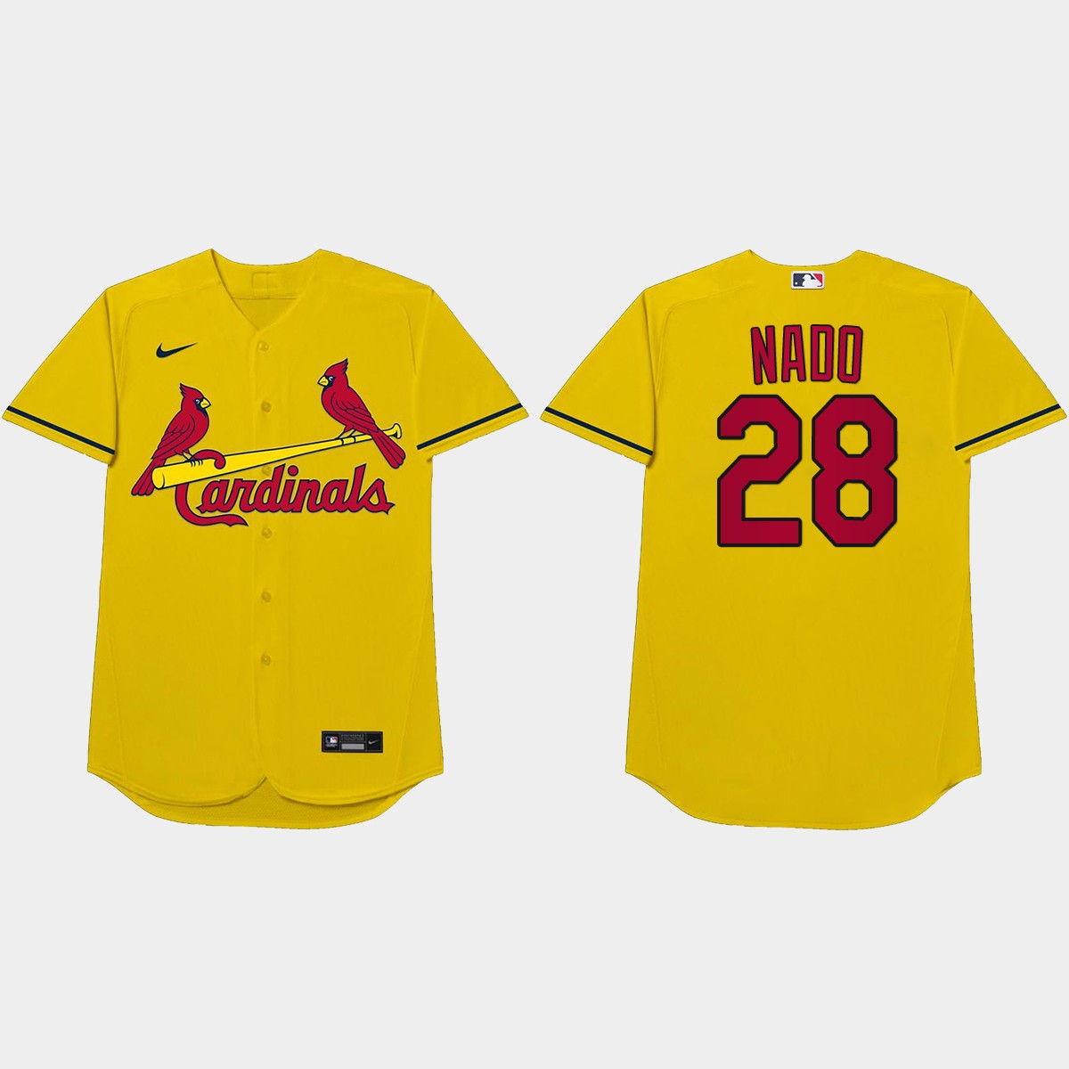 Nolan Arenado Nickname Cardinals 2021 Players' Weekend Nado Jersey - Gold