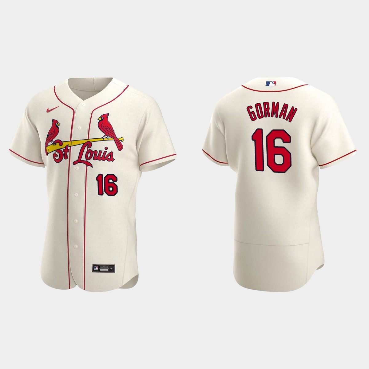 Nolan Gorman St. Louis Cardinals Alternate Jersey - Cream