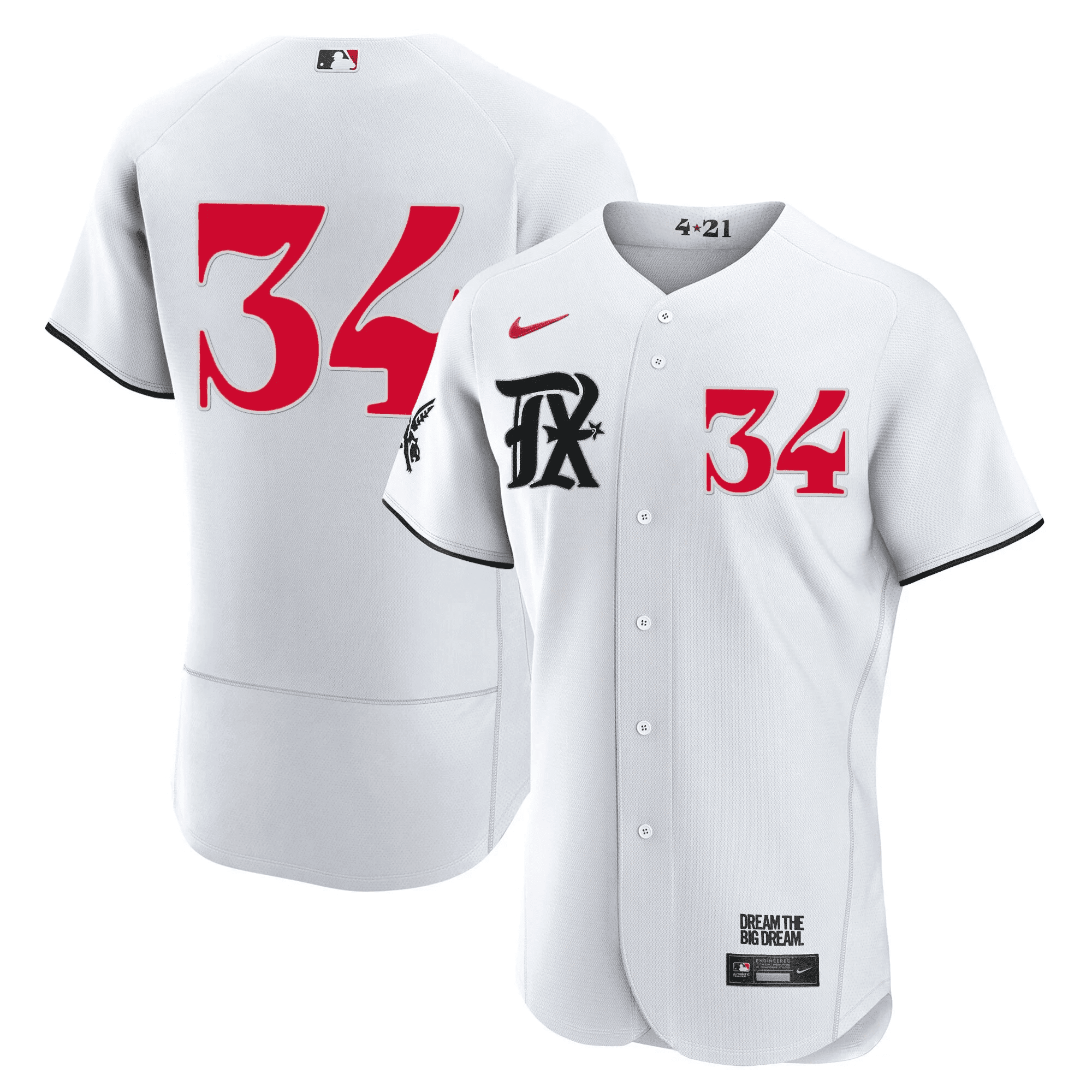 Nolan Ryan Men's Texas Rangers 2023 City Connect Collection Flex White Jersey - All Stitched