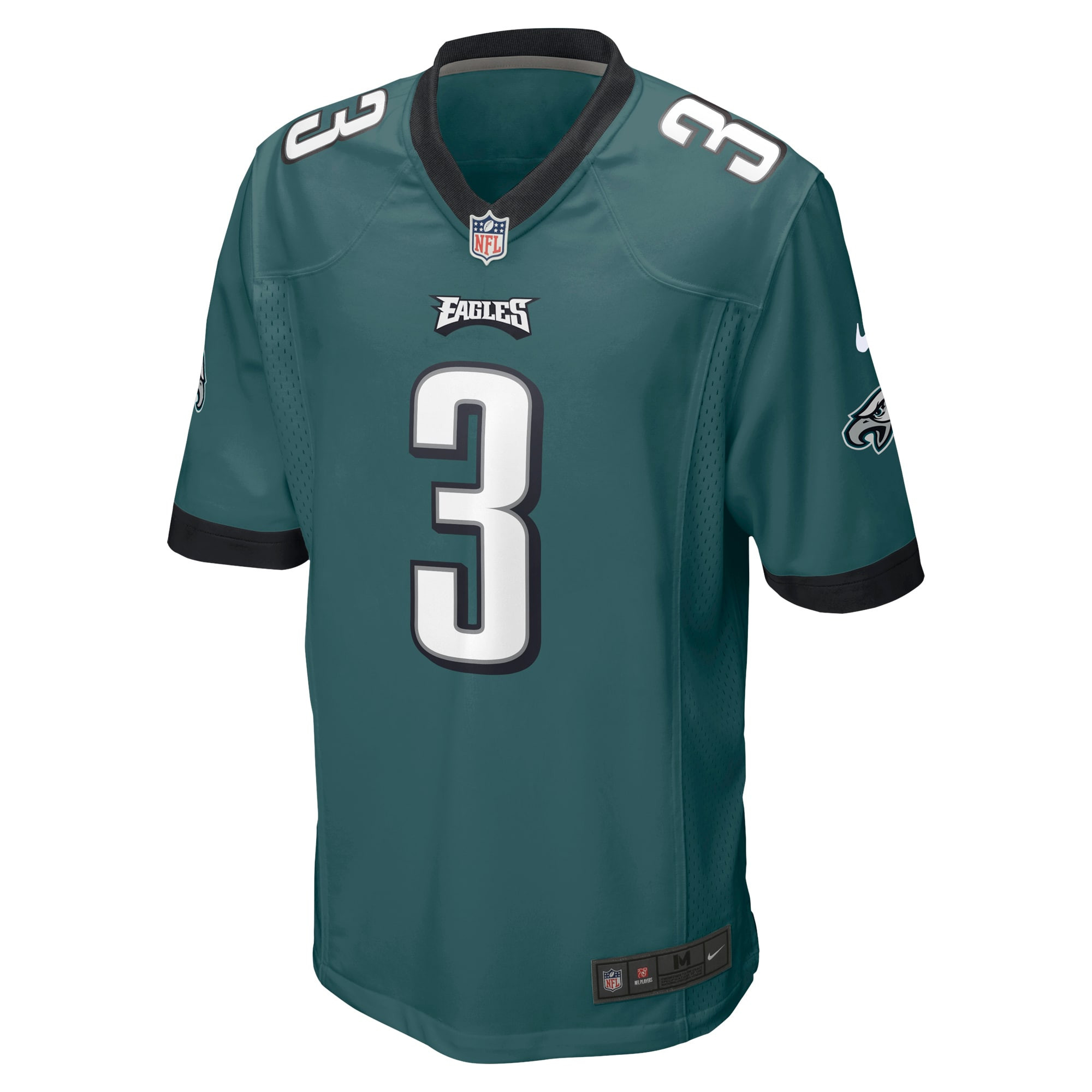 Nolan Smith Jr 3 Philadelphia Eagles 2023 NFL Draft Game Stitched Jersey – Midnight Green