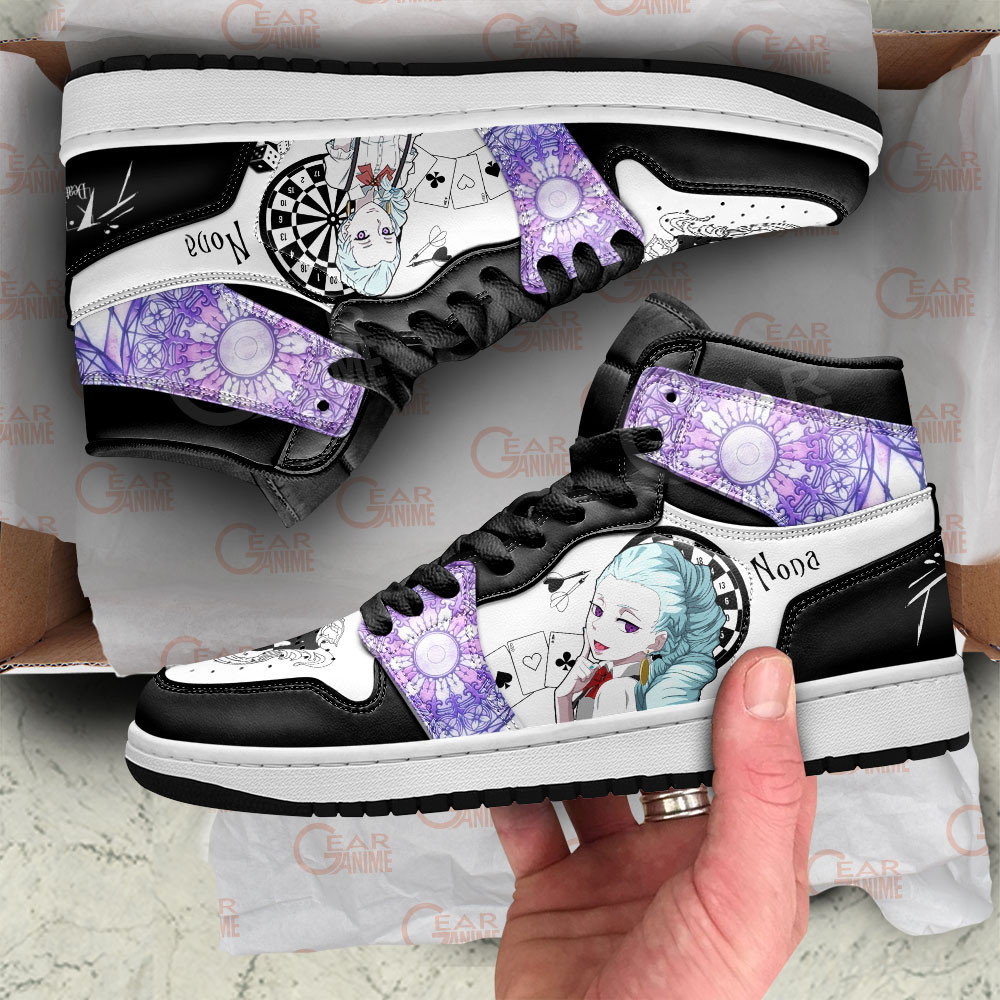 Nona JD1s Sneakers Death Parade Anime Shoes, Air Jordan Hightop