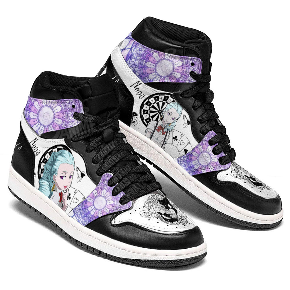 Nona JD1s Sneakers Death Parade Anime Shoes, Air Jordan Hightop
