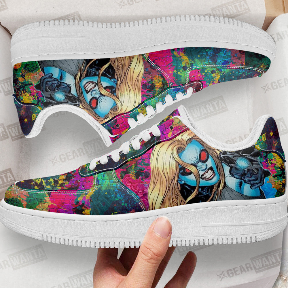 Nora Fries Mrs Freeze Air Sneakers Custom For Fans