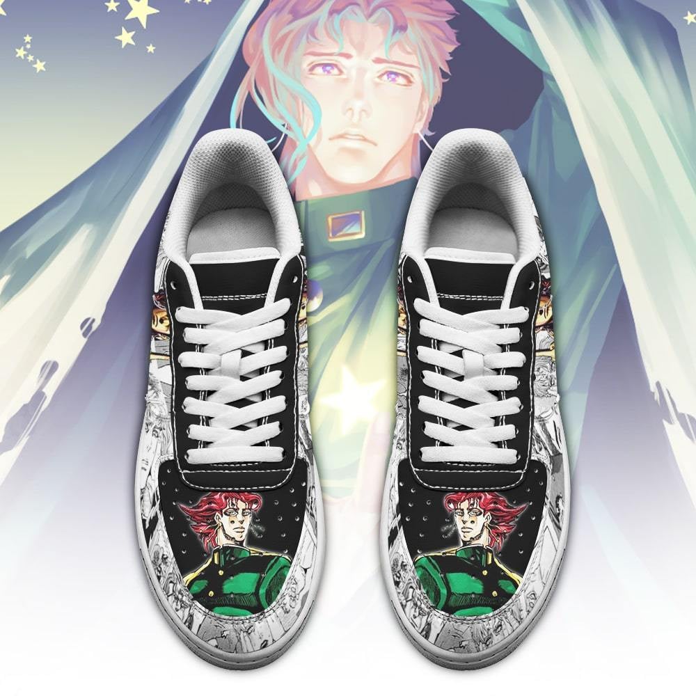 Noriaki Kakyoin Sneakers Manga Style JoJo’s Anime Shoes Fan Gift
