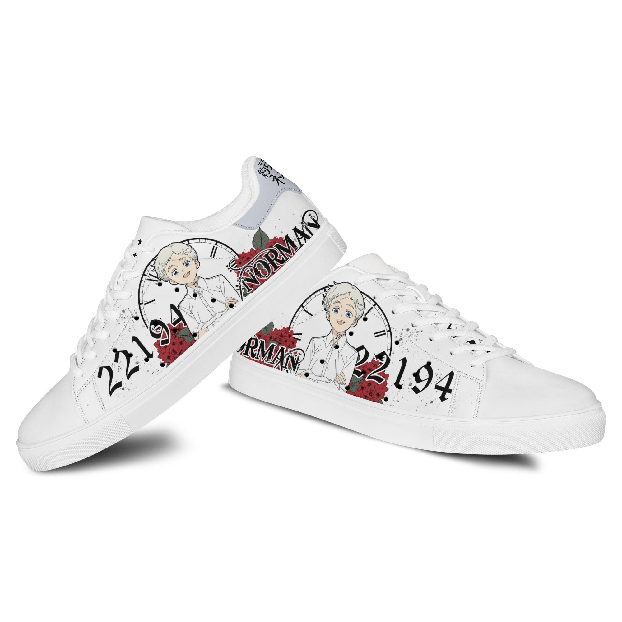 Norman 22194 Skate Sneakers Custom The Promised Neverland Anime Shoes
