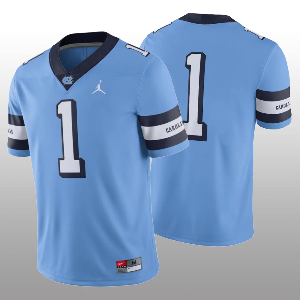 North Carolina Tar Heels #1 College Alternate Game Carolina Blue Jersey