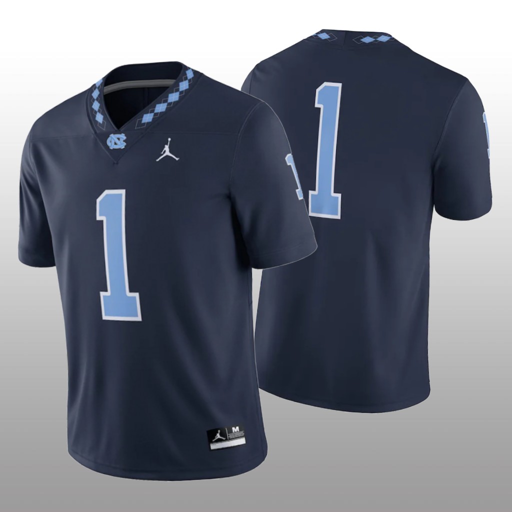 North Carolina Tar Heels #1 Throwback Alternate Game Navy Jersey