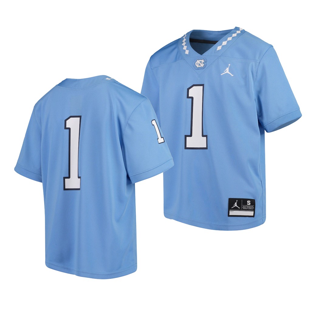 North Carolina Tar Heels Carolina Blue Youth Team Jersey