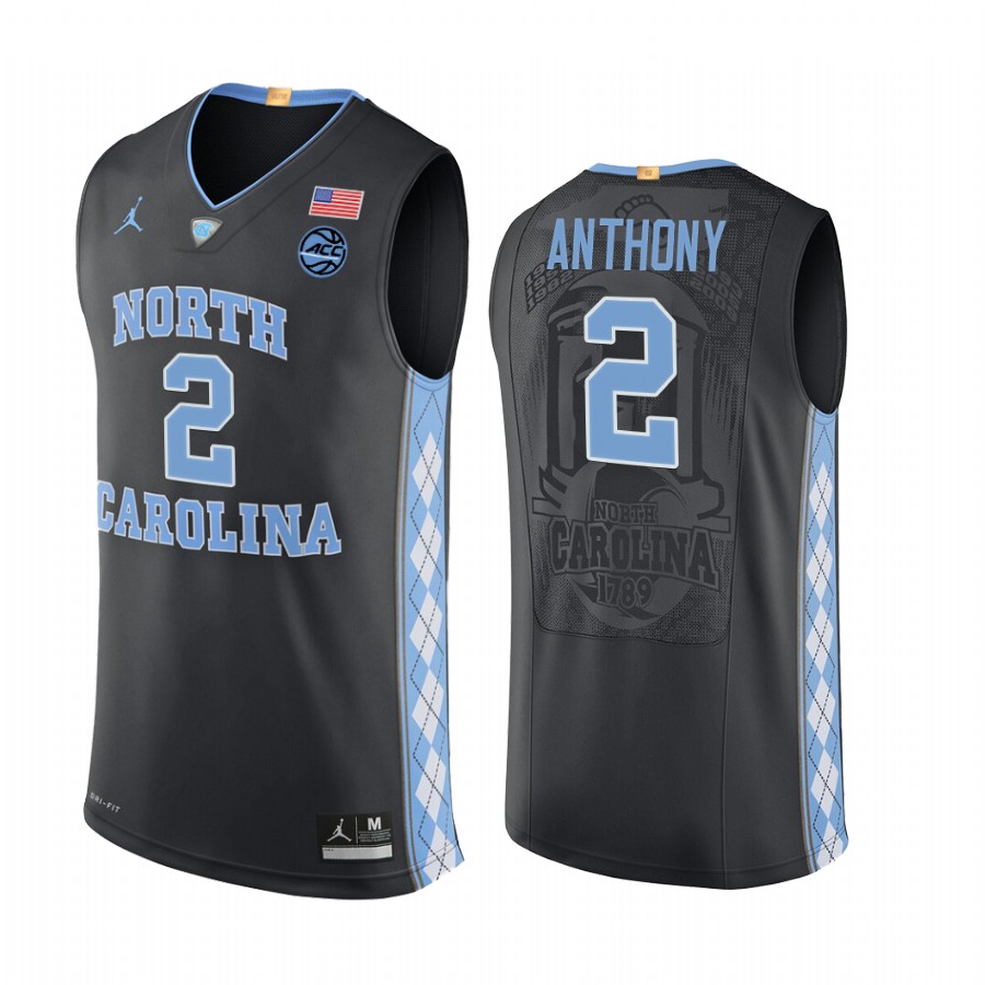 North Carolina Tar Heels Cole Anthony Black Jersey College