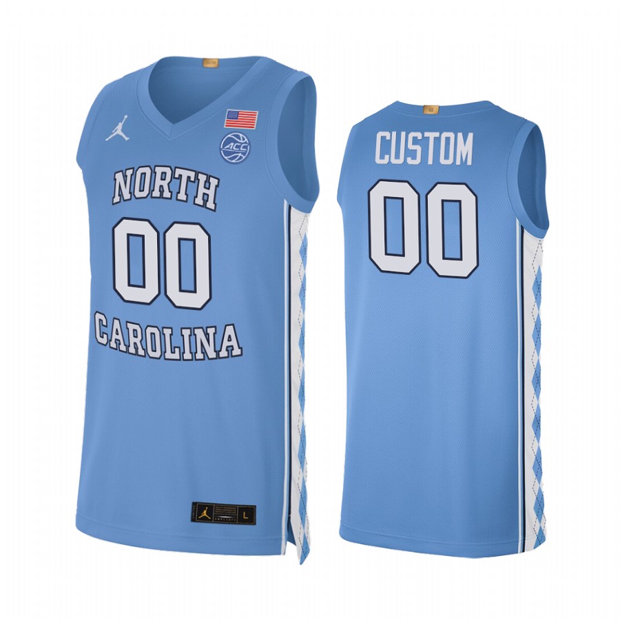 North Carolina Tar Heels Custom Blue Alumni Limited Jersey