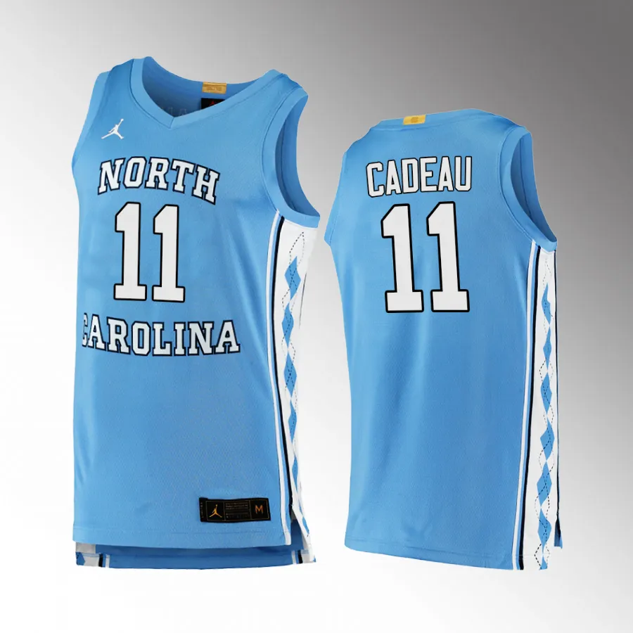 North Carolina Tar Heels Elliot Cadeau Men's College Blue #11 Jersey