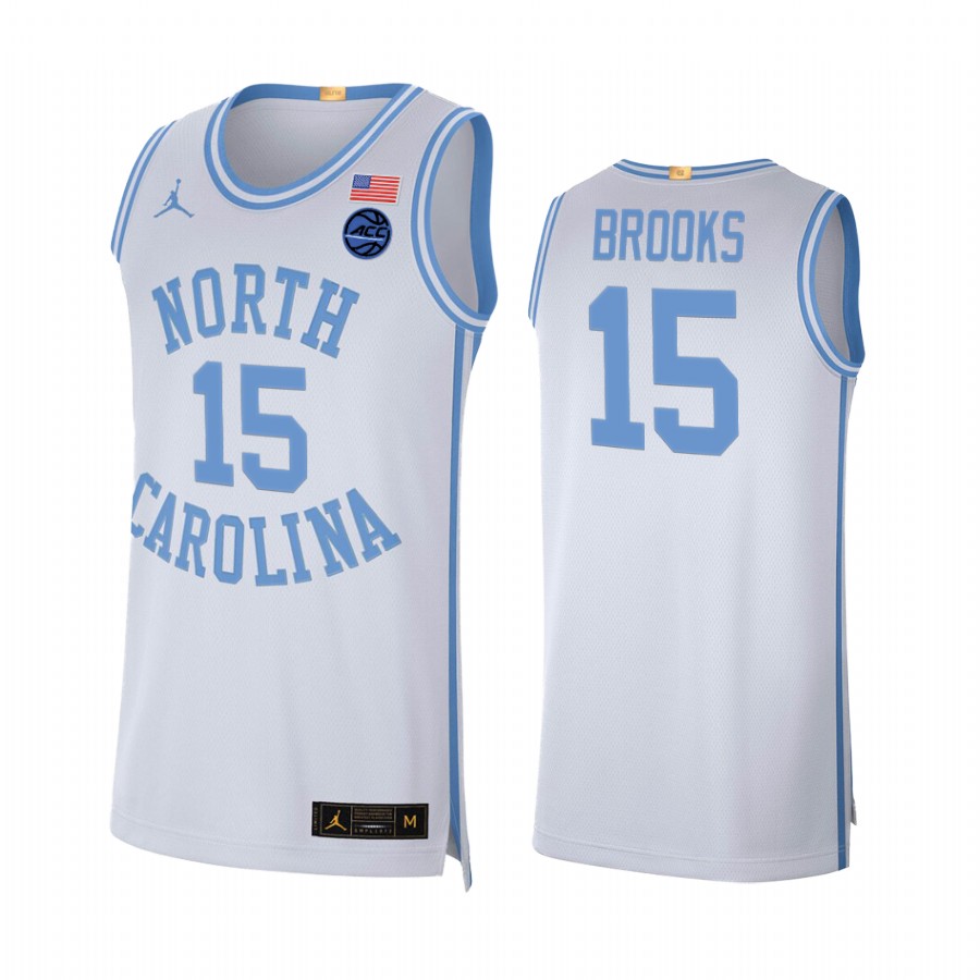 North Carolina Tar Heels Garrison Brooks White Retro Limited Jersey College