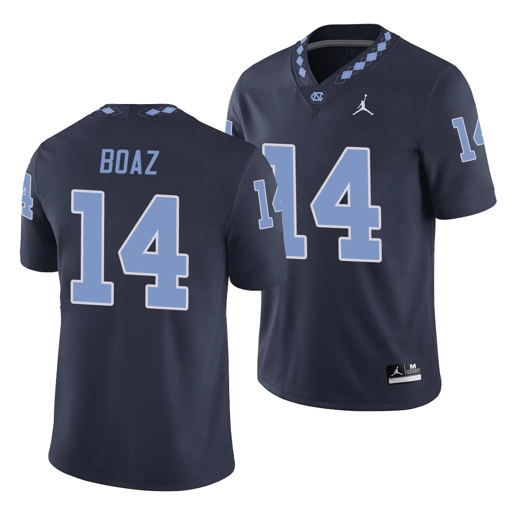 North Carolina Tar Heels Jefferson Boaz Navy College Men's Game Jersey