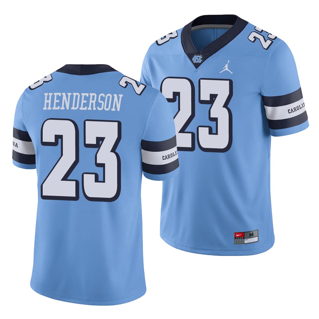 North Carolina Tar Heels Josh Henderson Carolina Blue College Men's Alternate Game Jersey