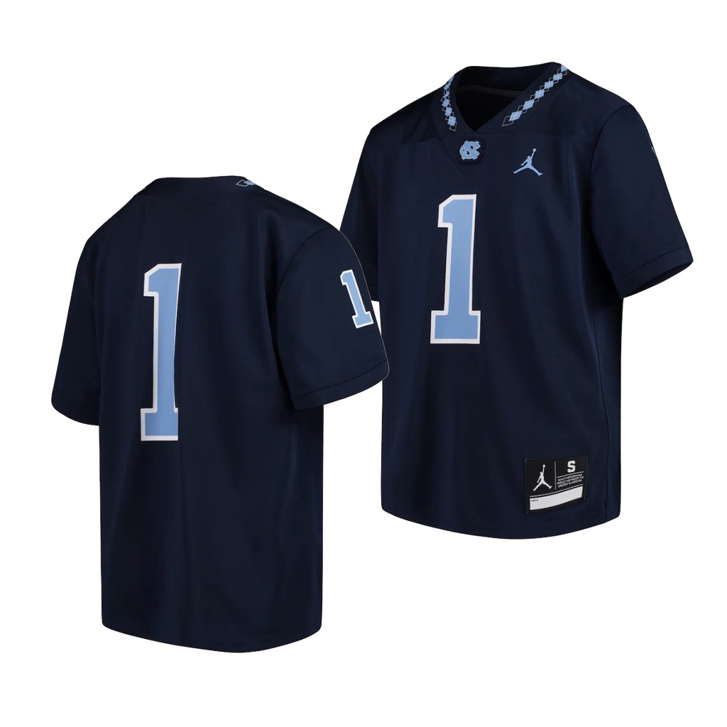 North Carolina Tar Heels Navy Youth Team Jersey