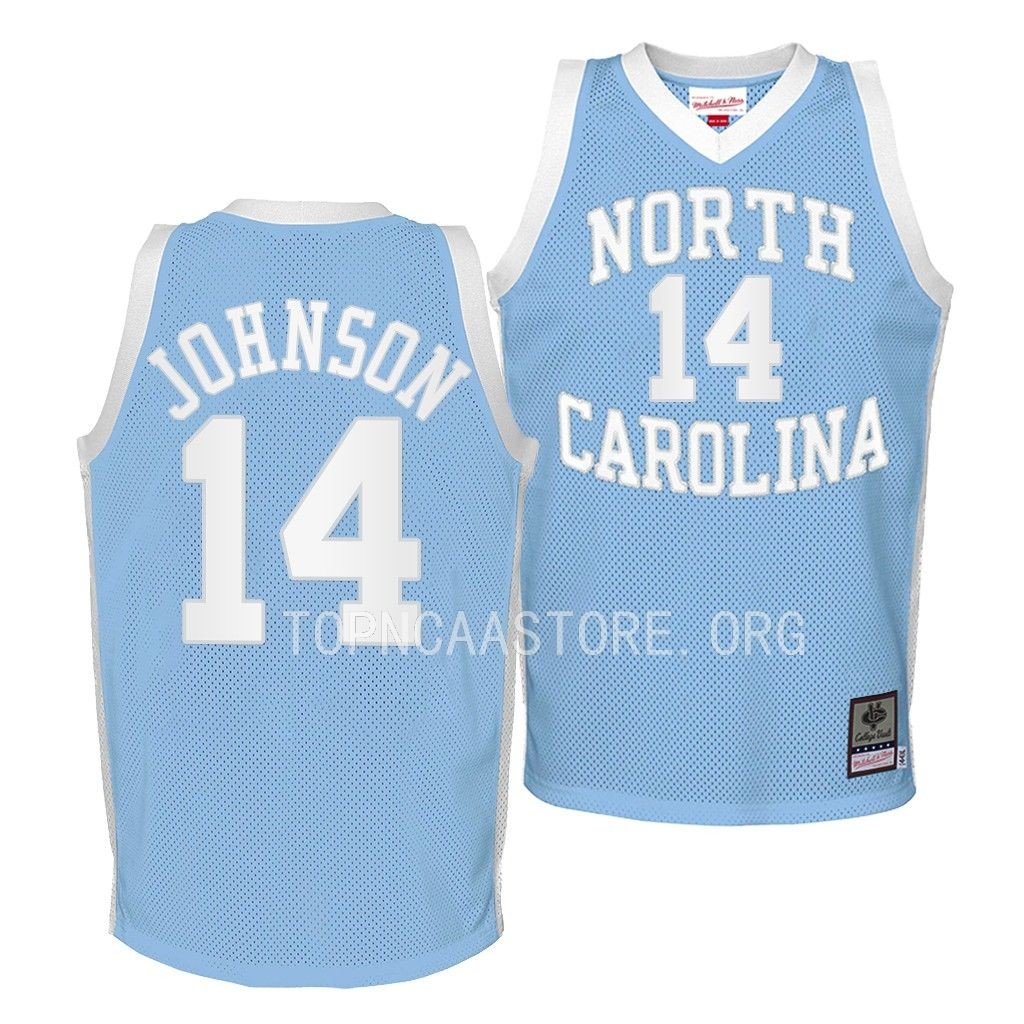 North Carolina Tar Heels Puff Johnson Throwback 2022-23 NCAA Jersey Youth Blue