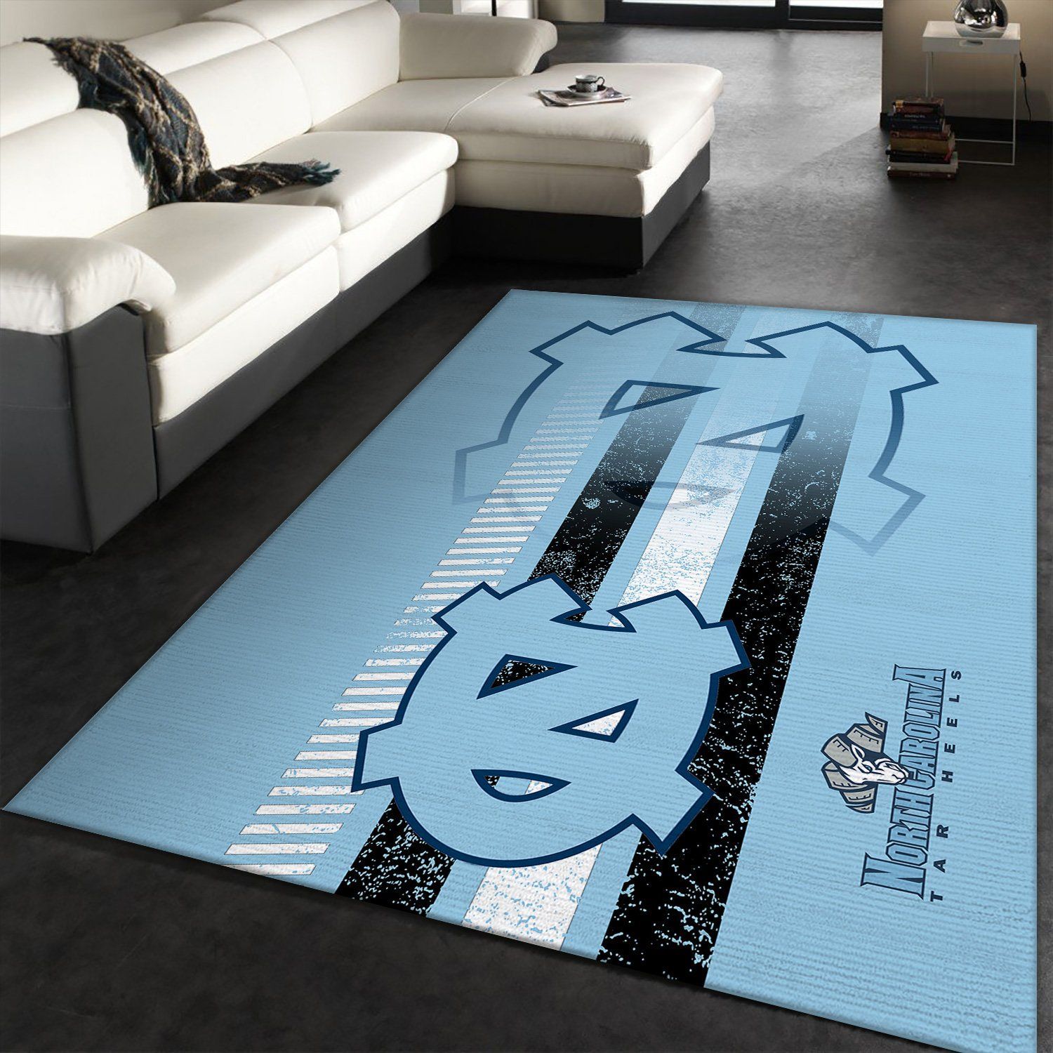 North Carolina Tar Heels Rectangle Rug – Custom Size And Printing