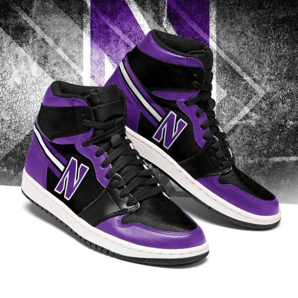 Northwestern Wildcats NCAA Team Sneakers Gift For Fans High Top Air Jordan Sneaker, Air Jordan Hightop