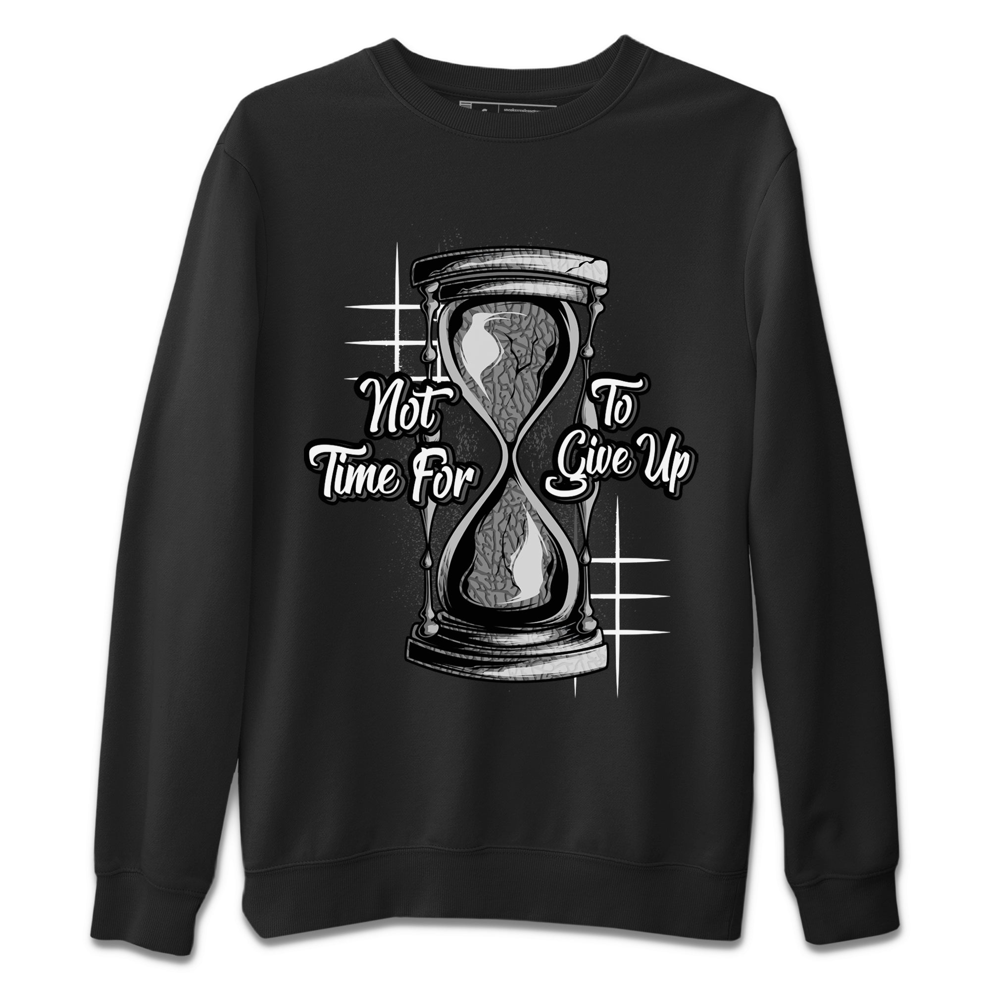 Not Time For To Give Up Unisex Sweater – Air Jordan 1 White Cement, Sneakers Matching Sweater