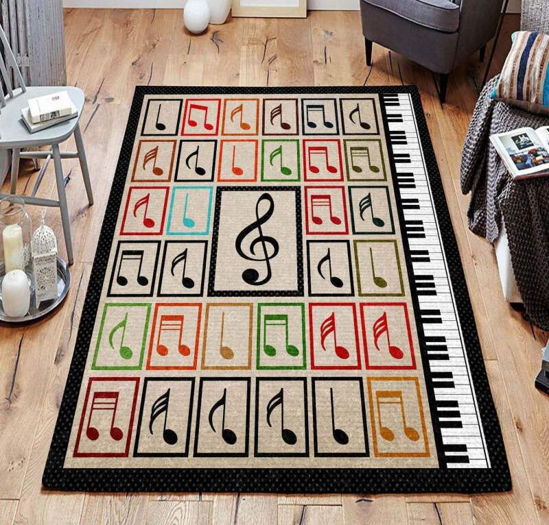 Note Gs Rectangle Rug