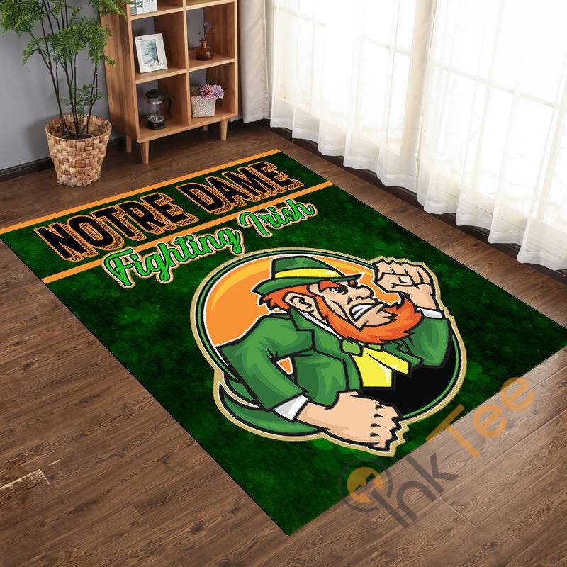 Notre Dame Fighting Irish The Football Living Room Rectangle Rug