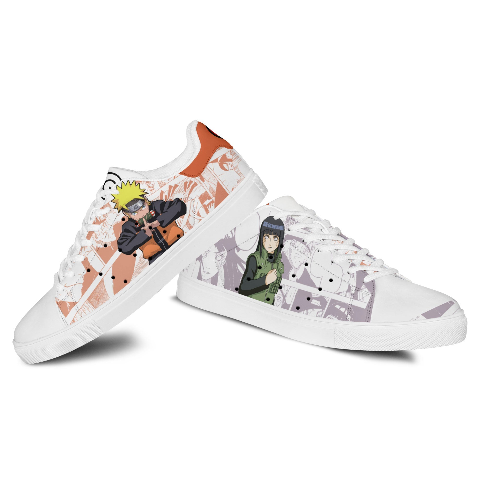 NRT Uzumaki and Hinata Hyuga Skate Sneakers Custom NRT Anime Shoes