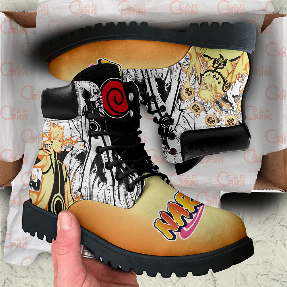 Nrt Uzumaki Bijuu Boots Custom Anime Shoes Mix Manga Style