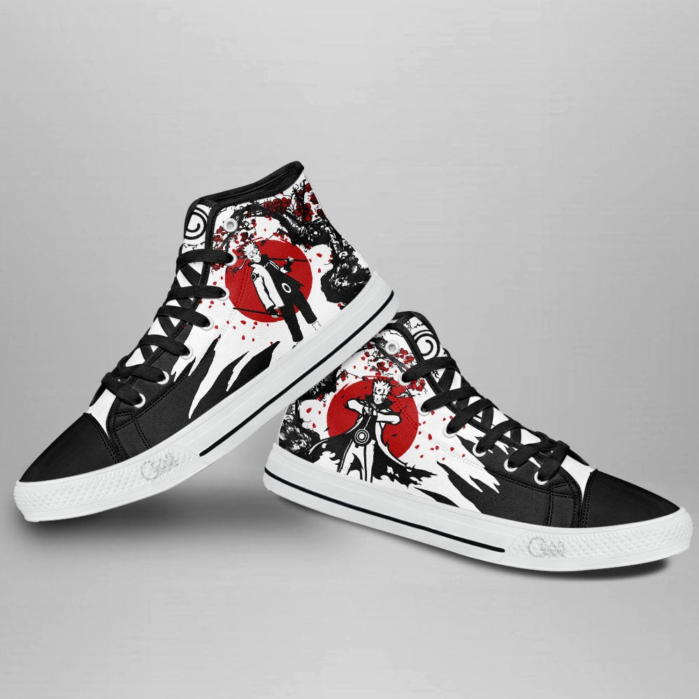 NRT Uzumaki Bijuu High Top Shoes Custom NRT Anime Sneakers Japan Style