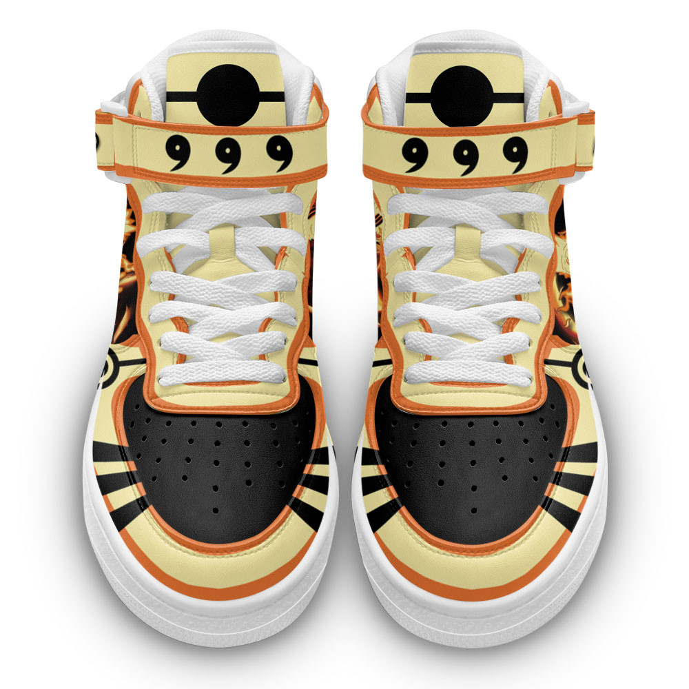 Nrt Uzumaki Bijuu Mode Sneakers Air Mid Custom Anime Shoes