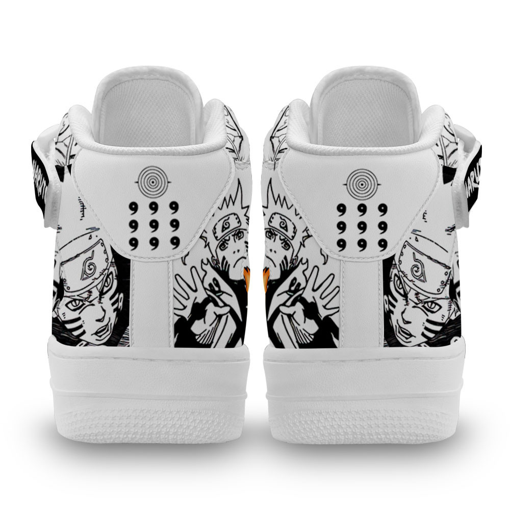 Nrt Uzumaki Bijuu Sneakers Air Mid Custom Anime Shoes Mix Manga