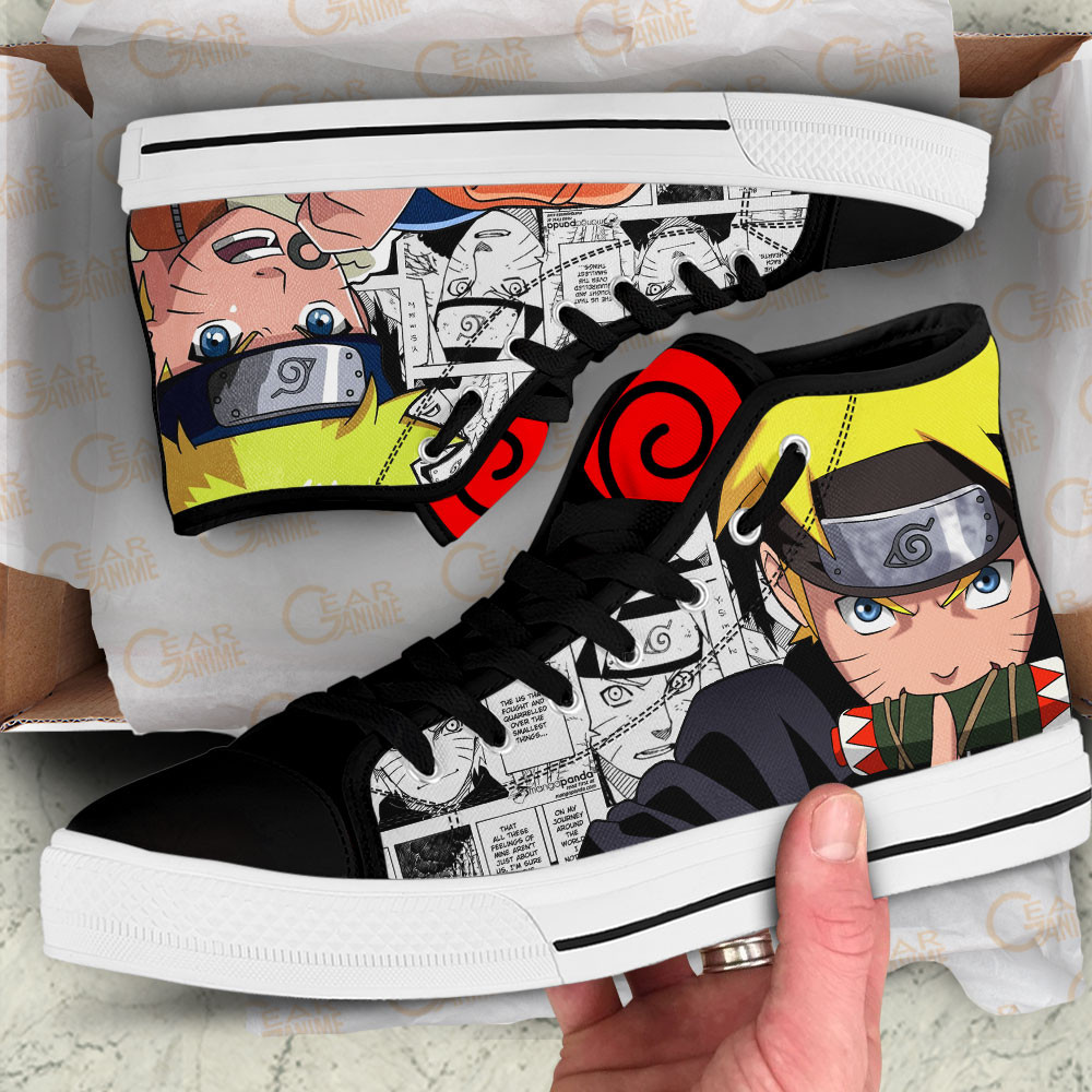 Nrt Uzumaki High Top Shoes Custom Anime Sneakers Mix Manga