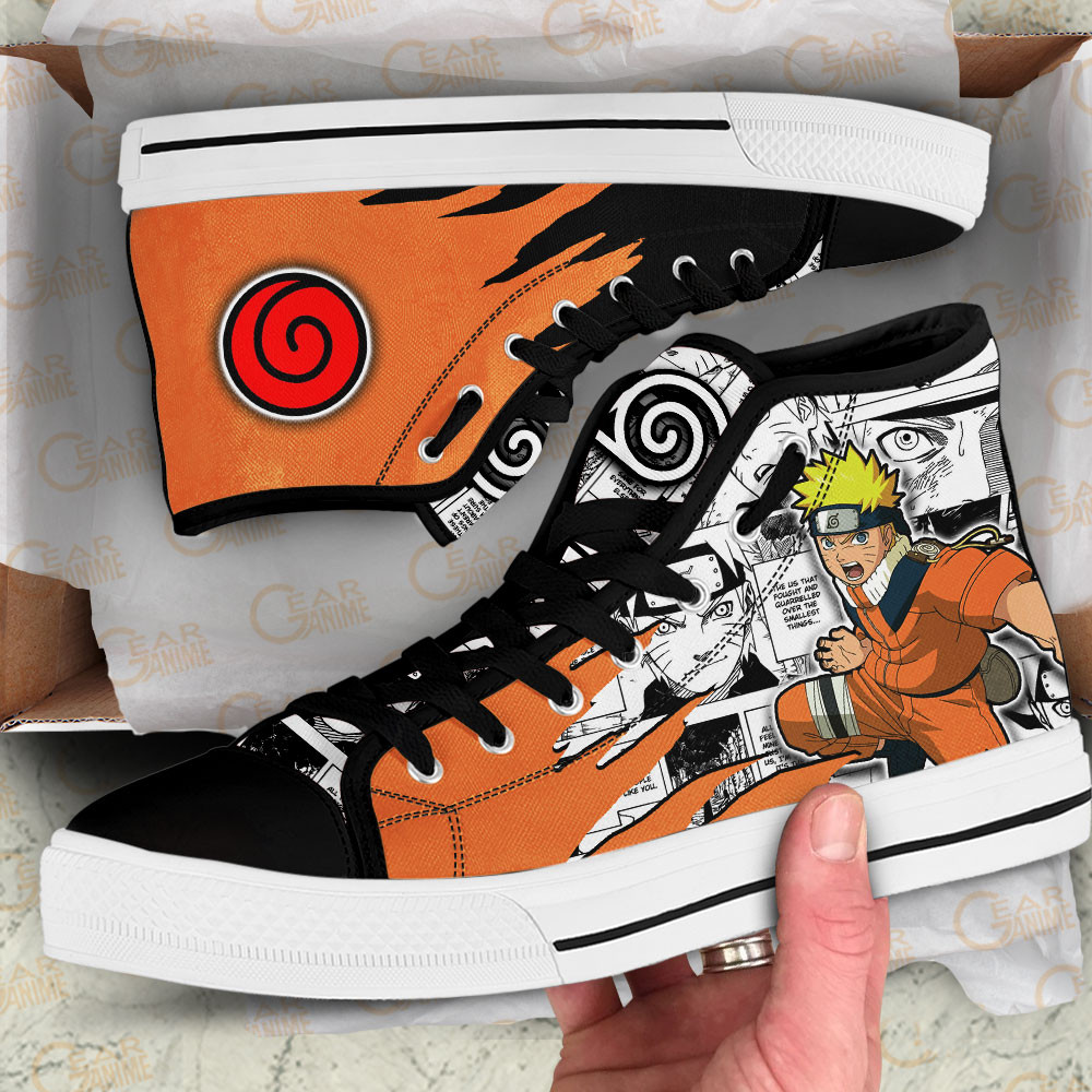 Nrt Uzumaki High Top Shoes Custom Anime Sneakers Mix Manga Great Gift Idea