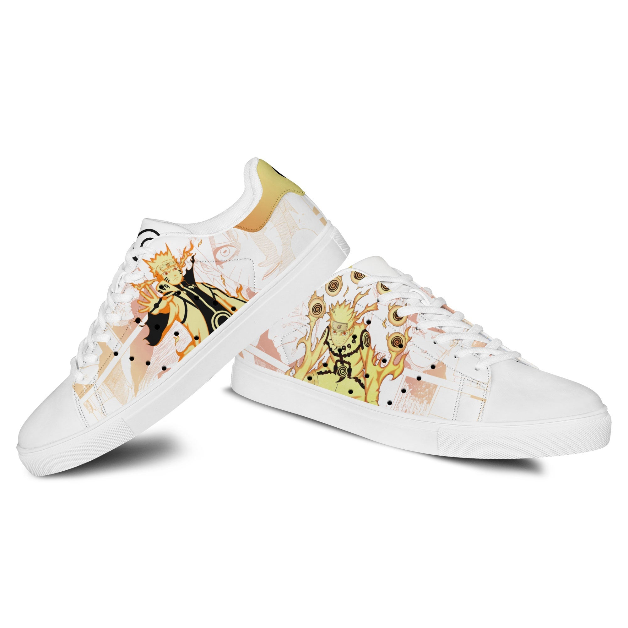 NRT Uzumaki Kurama Mode Skate Sneakers Custom NRT Anime Shoes