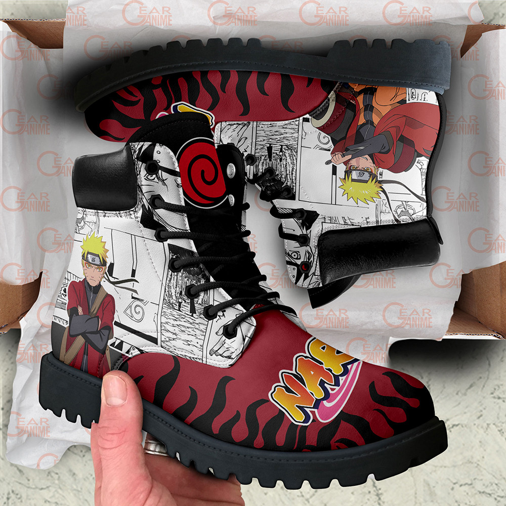 Nrt Uzumaki Sage Boots Custom Anime Shoes Mix Manga Style