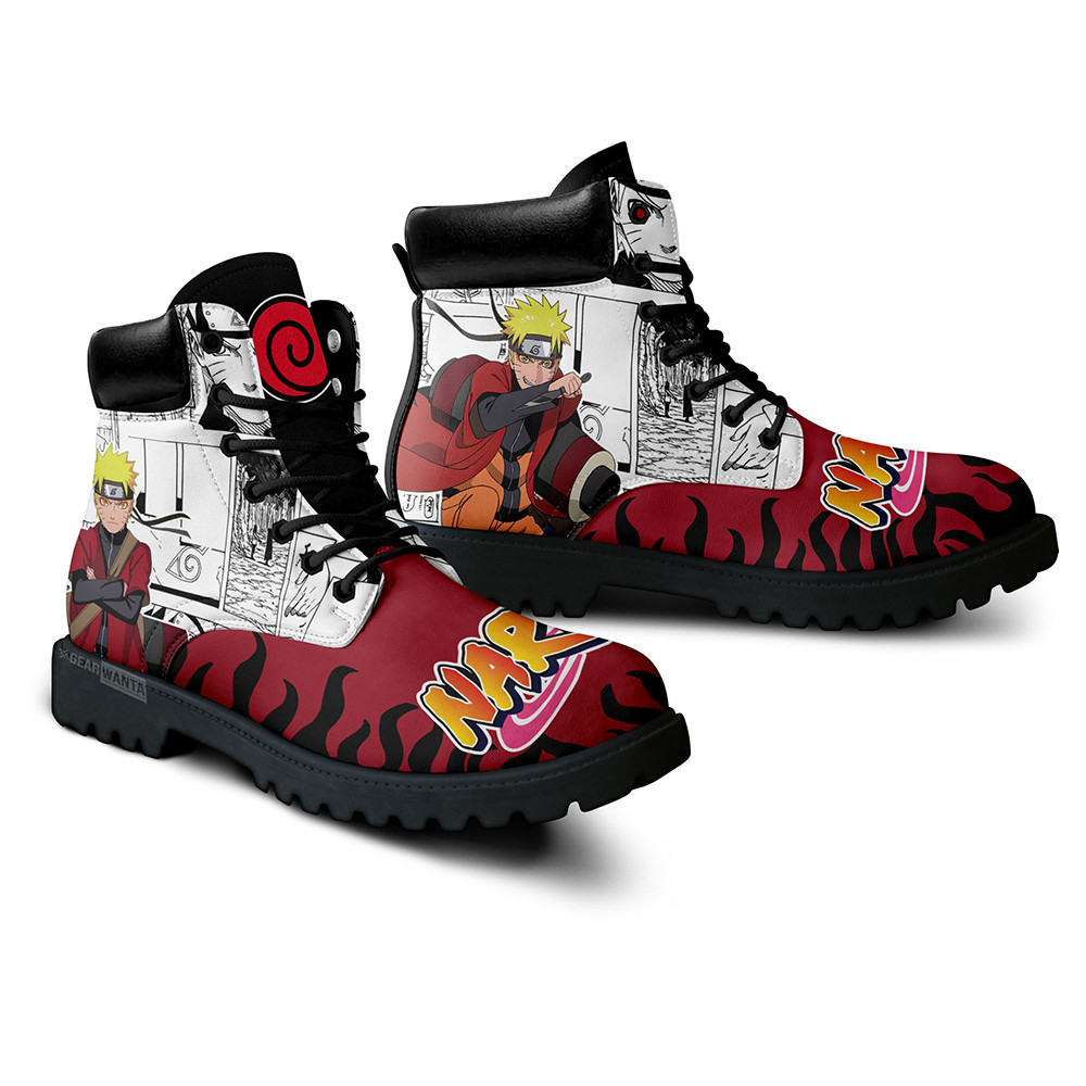 Nrt Uzumaki Sage Boots Custom Anime Shoes Mix Manga Style
