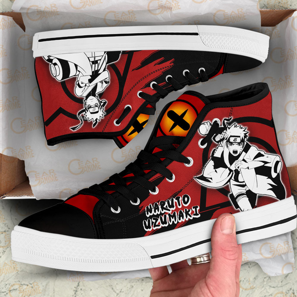 Nrt Uzumaki Sage High Top Shoes Anime Sneakers Manga Style
