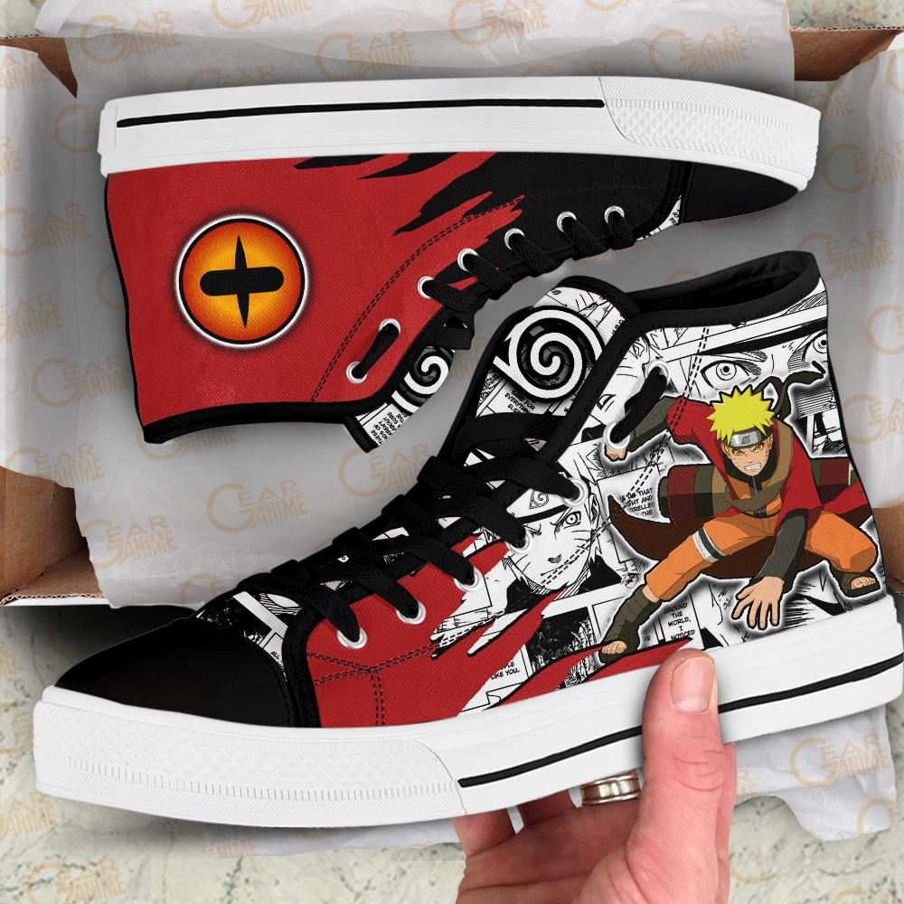 Nrt Uzumaki Sage High Top Shoes Custom Anime Sneakers Mix Manga