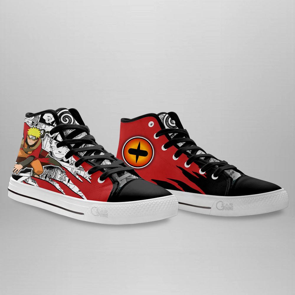 Nrt Uzumaki Sage High Top Shoes Custom Anime Sneakers Mix Manga