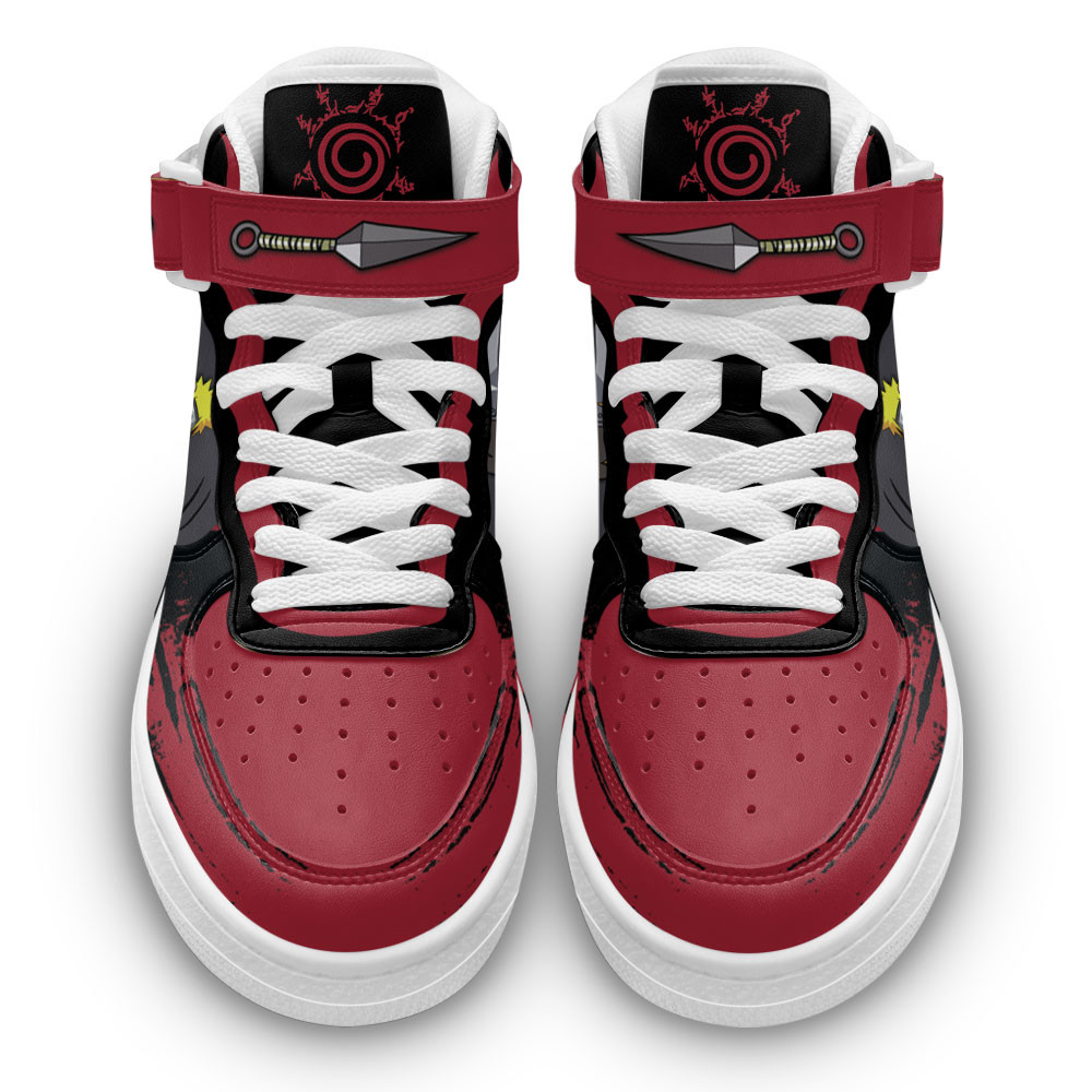 Nrt Uzumaki Sage Mode Sneakers Air Mid Custom Anime Shoes