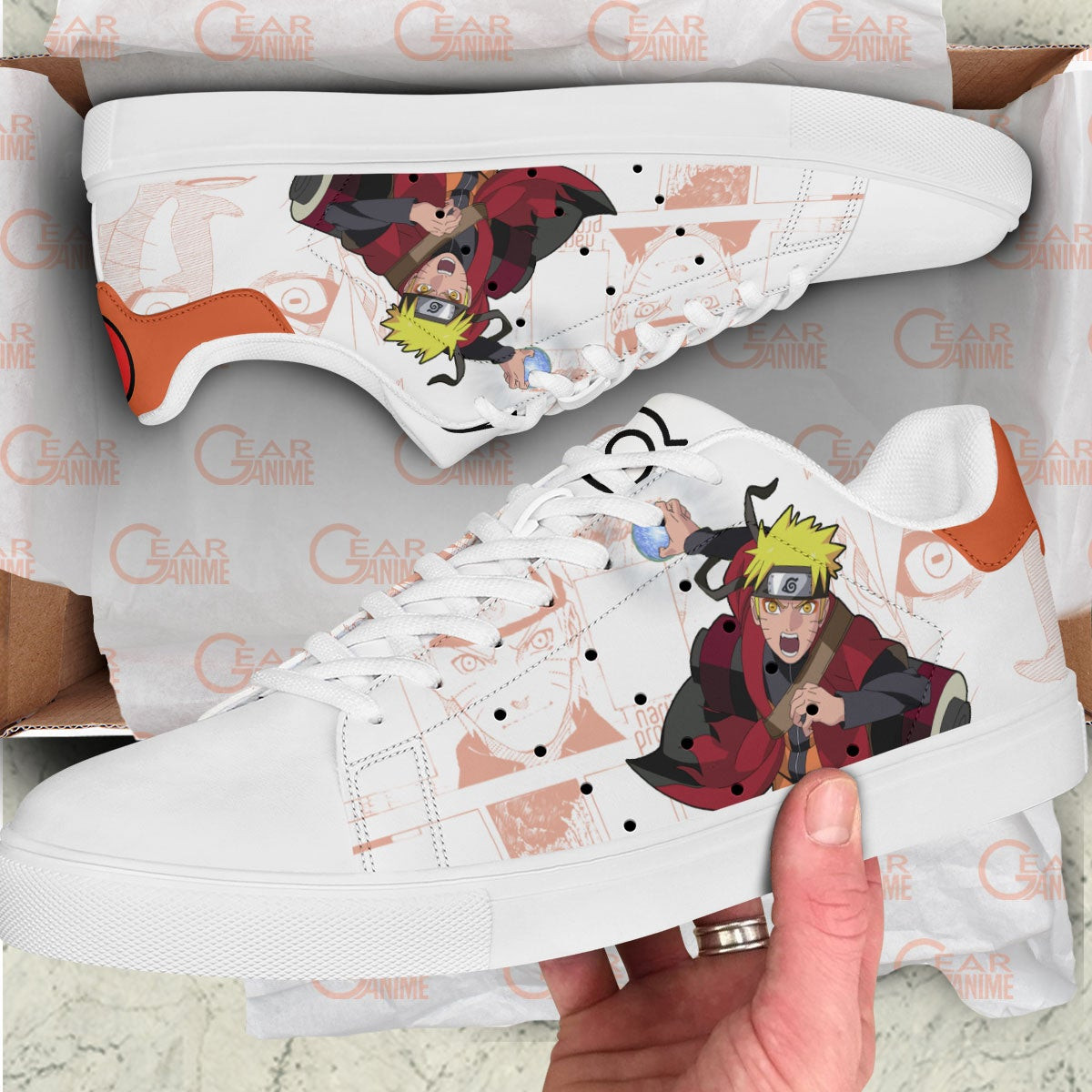 NRT Uzumaki Sage Skate Sneakers Custom NRT Anime Shoes