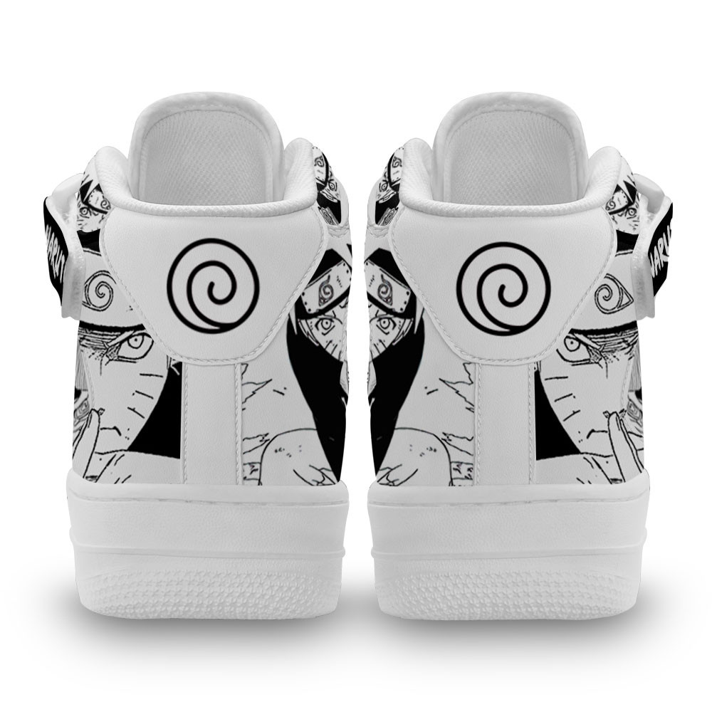 Nrt Uzumaki Sneakers Air Mid Custom Anime Shoes Mix Manga