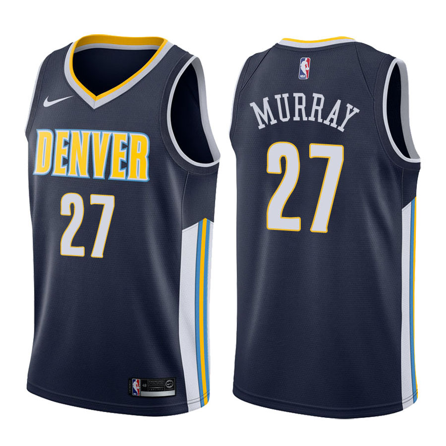 Nuggets Male Jamal Murray #27 2017-18 Icon Navy Jersey