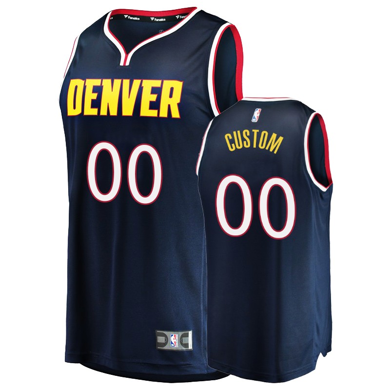 Nuggets Men's Custom #00 Icon Fanatics Branded Jersey