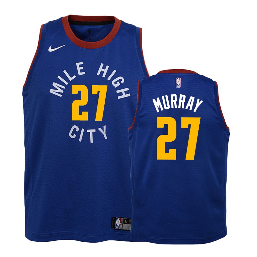 Nuggets Youth Jamal Murray #27 2018-19 Statement Blue Jersey